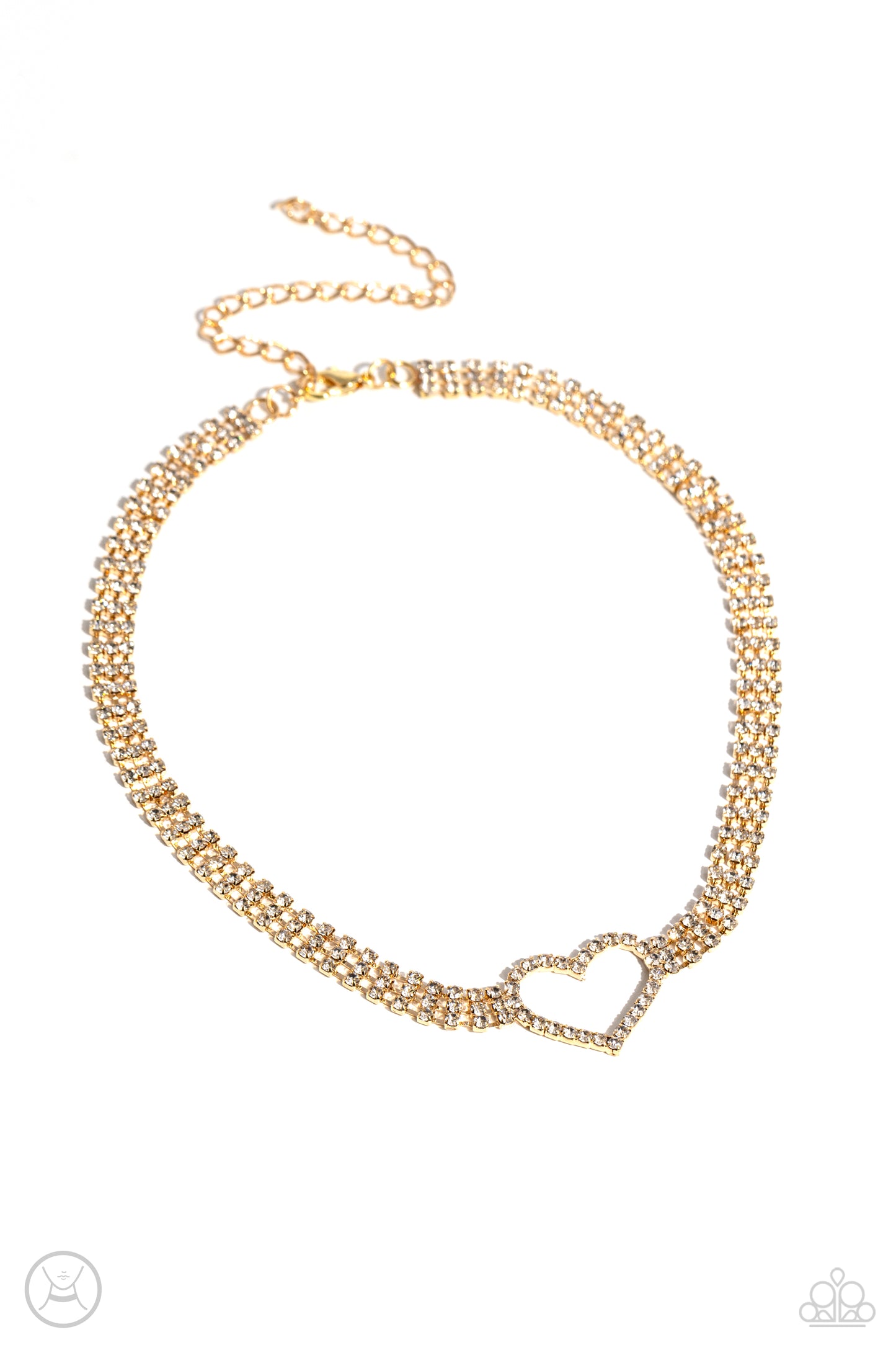 Rows of Romance - Gold Paparazzi Accessories