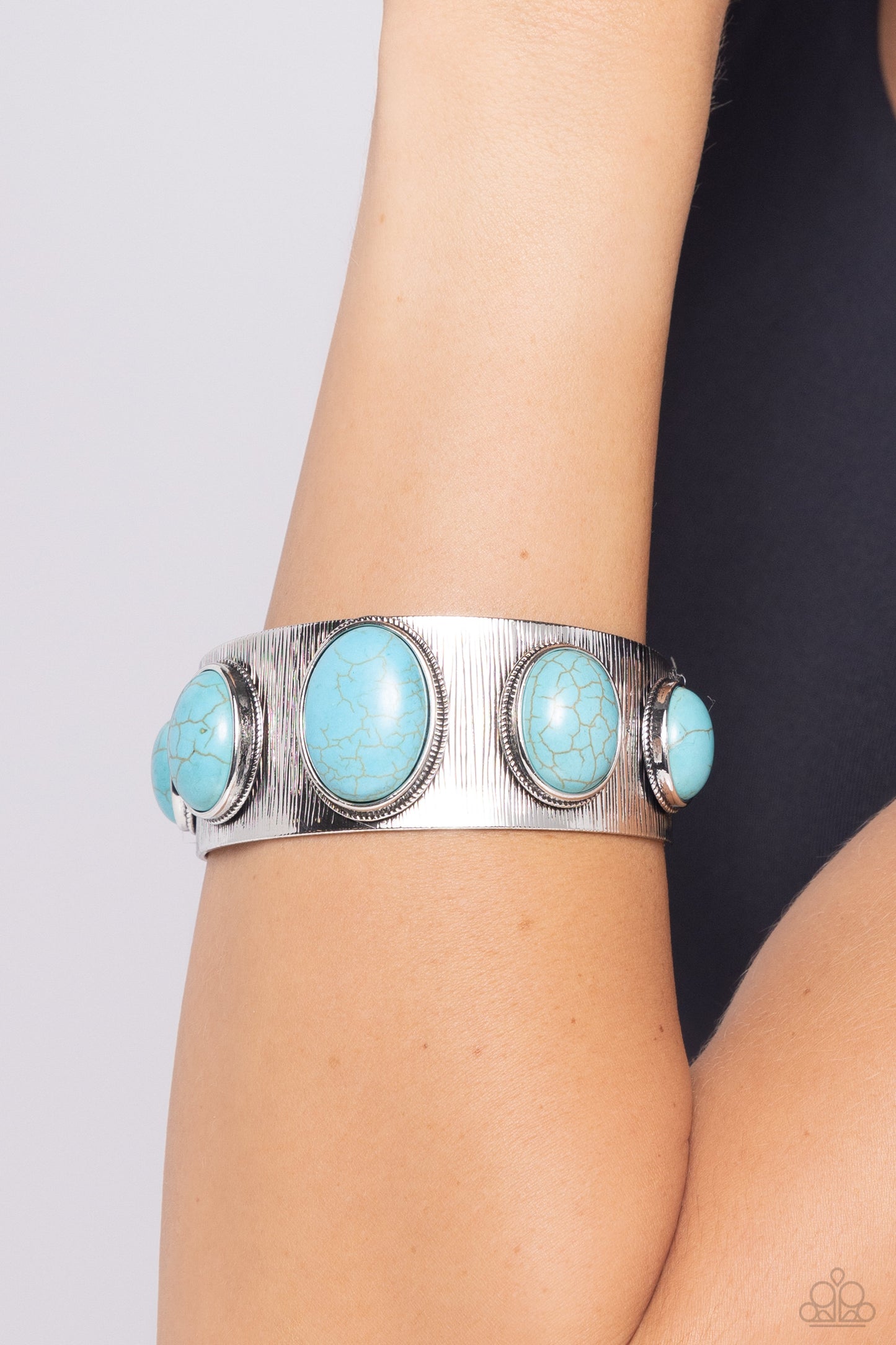 Earthy Echo - Blue Paparazzi Accessories