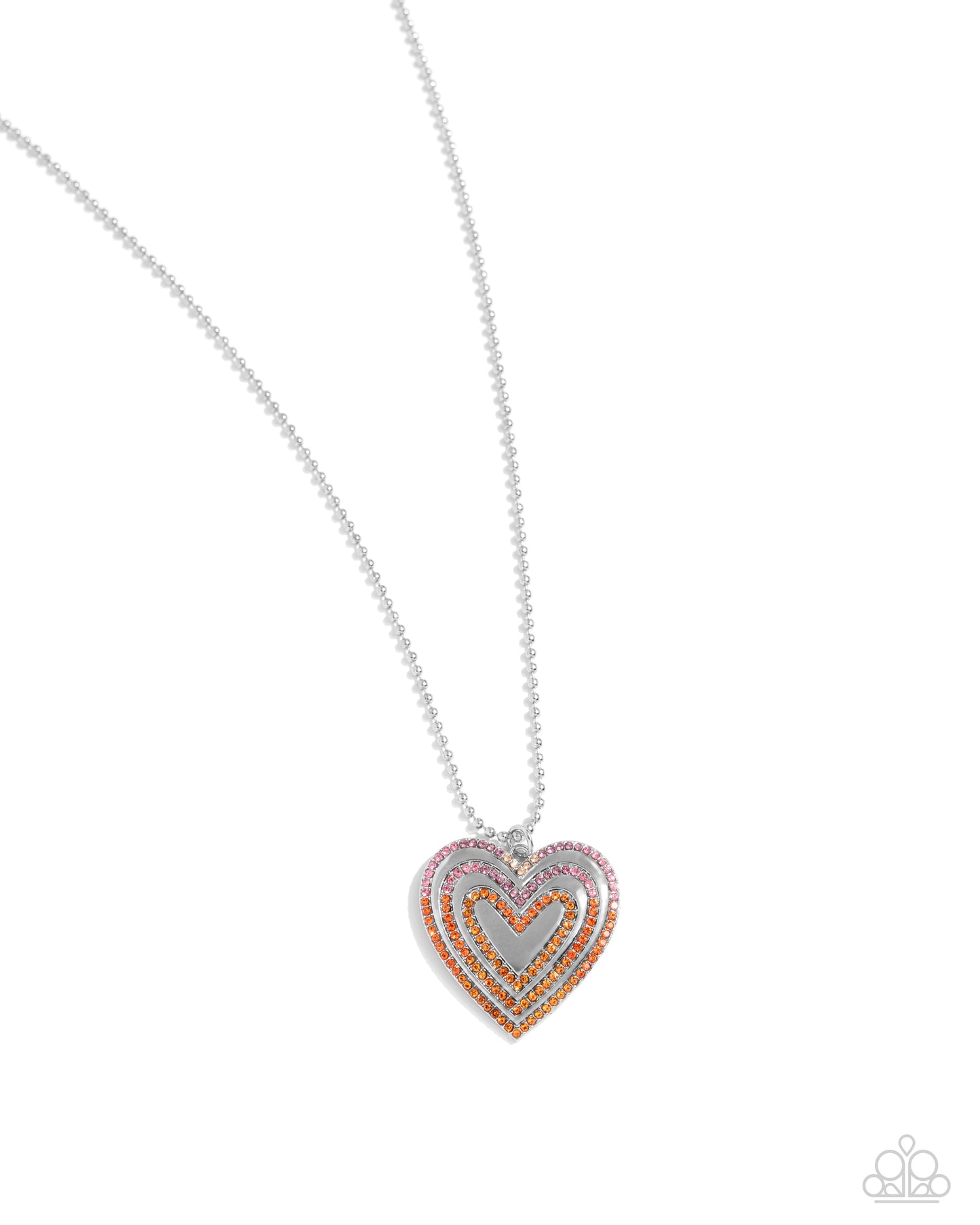Hallucinatory Hearts - Orange Paparazzi Accessories