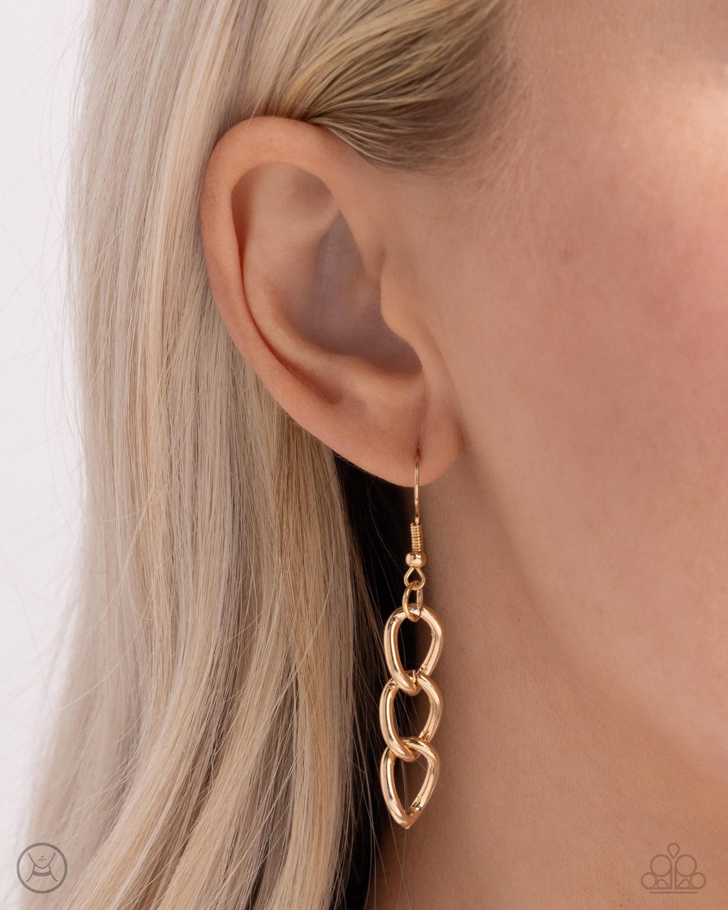 Denim Danger - Gold Paparazzi Accessories