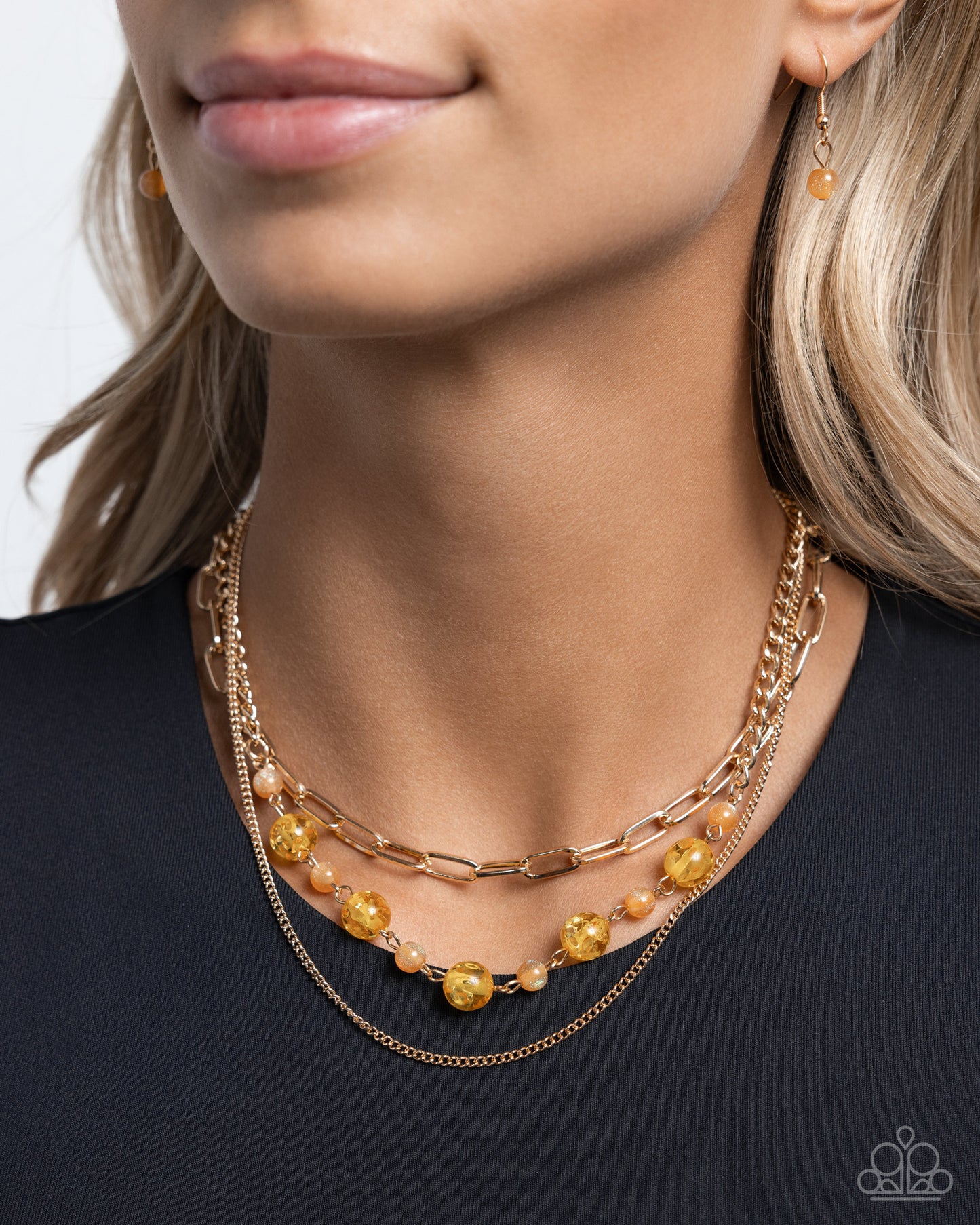 Beaded Behavior - Yellow Paparazzi Accessories