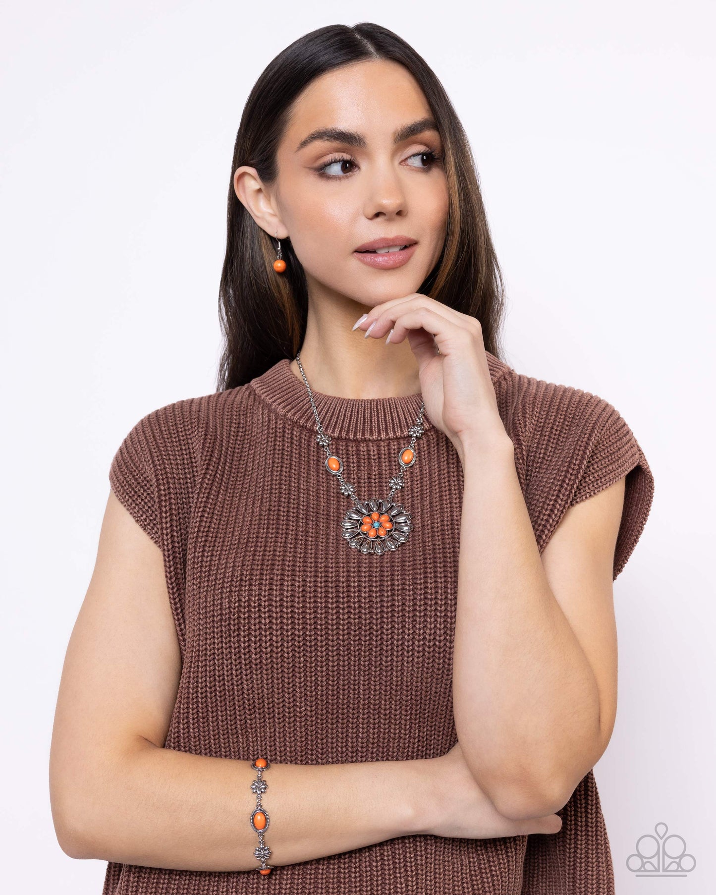 Ornate Opinion - Orange Paparazzi Accessories