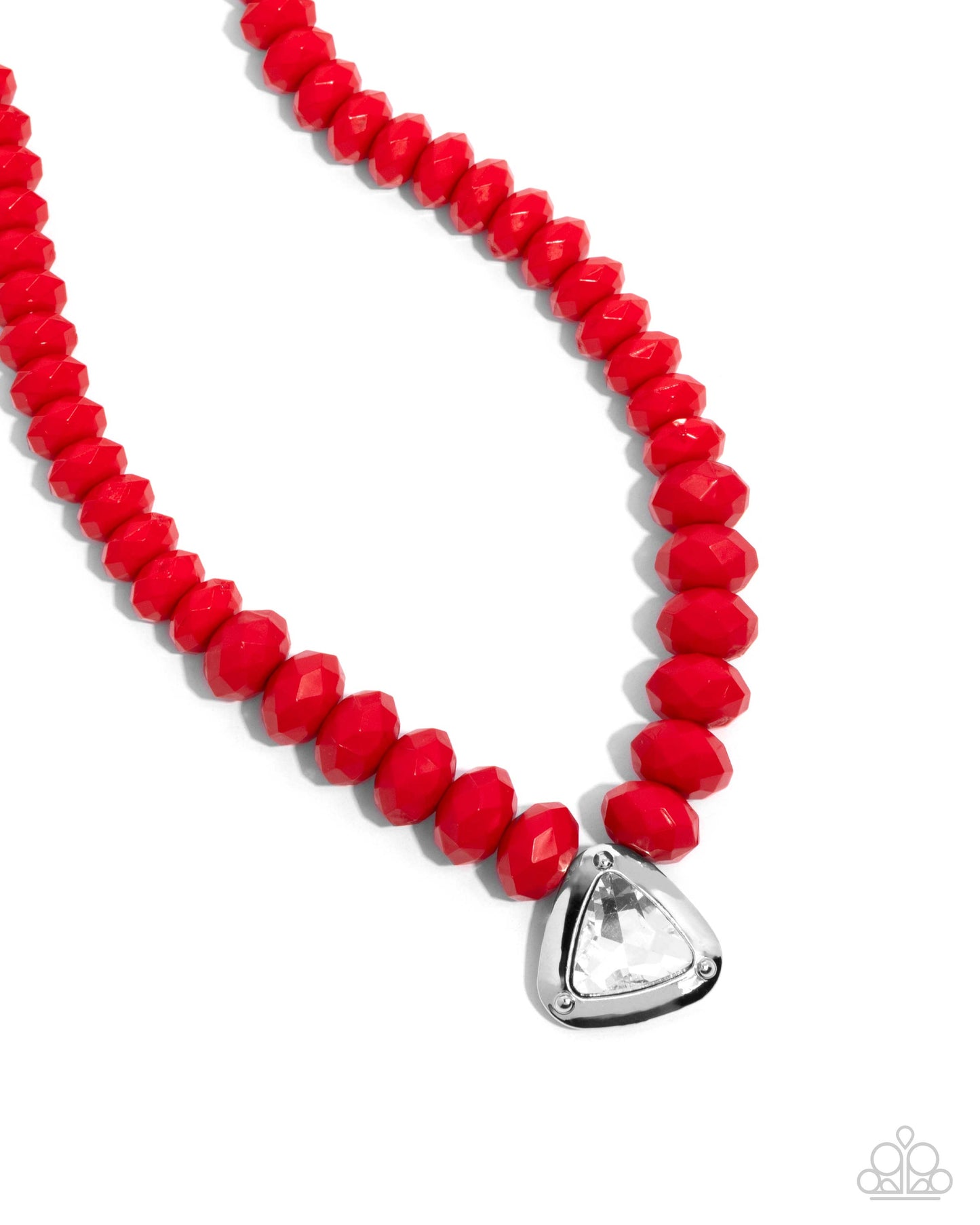 Trailblazing Triangle - Red Paparazzi Accessories