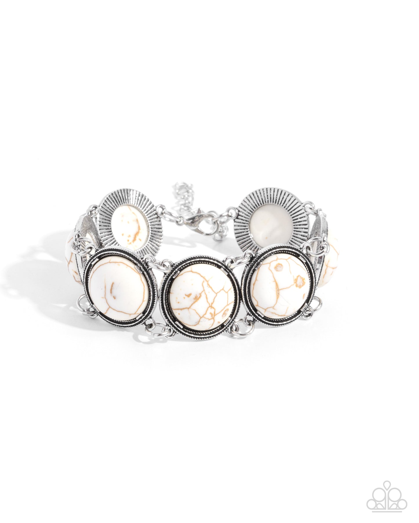 Stony Session - White Paparazzi Accessories