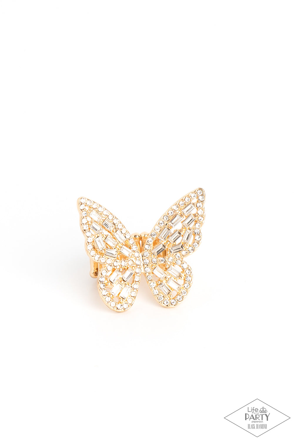 Flauntable Flutter - Gold Paparazzi Accessories