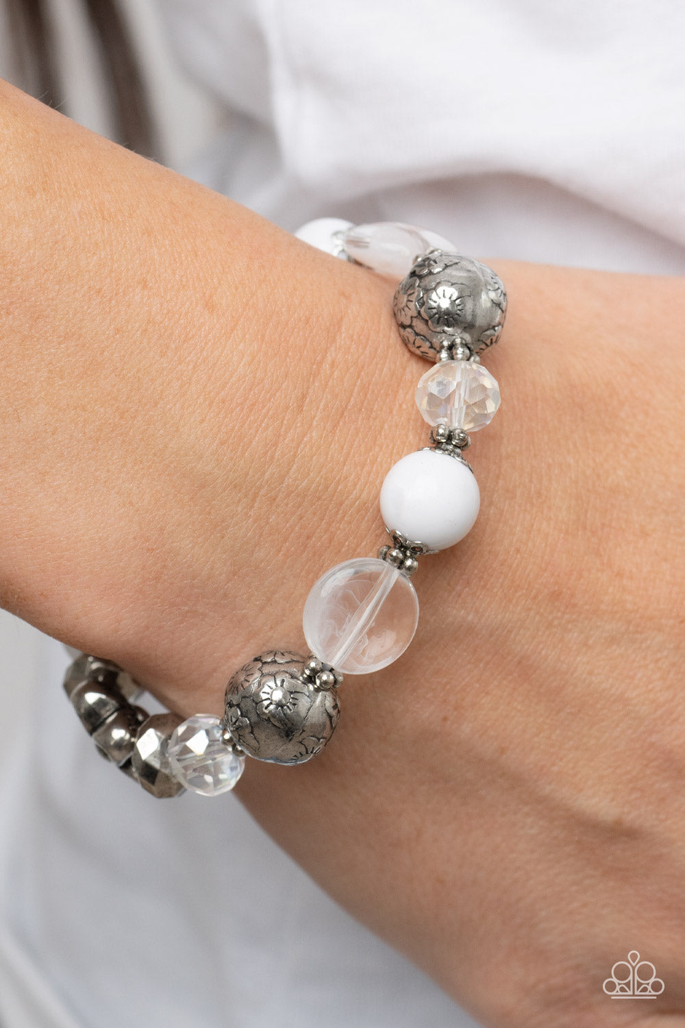 Pretty Persuasion - White Paparazzi Accessories