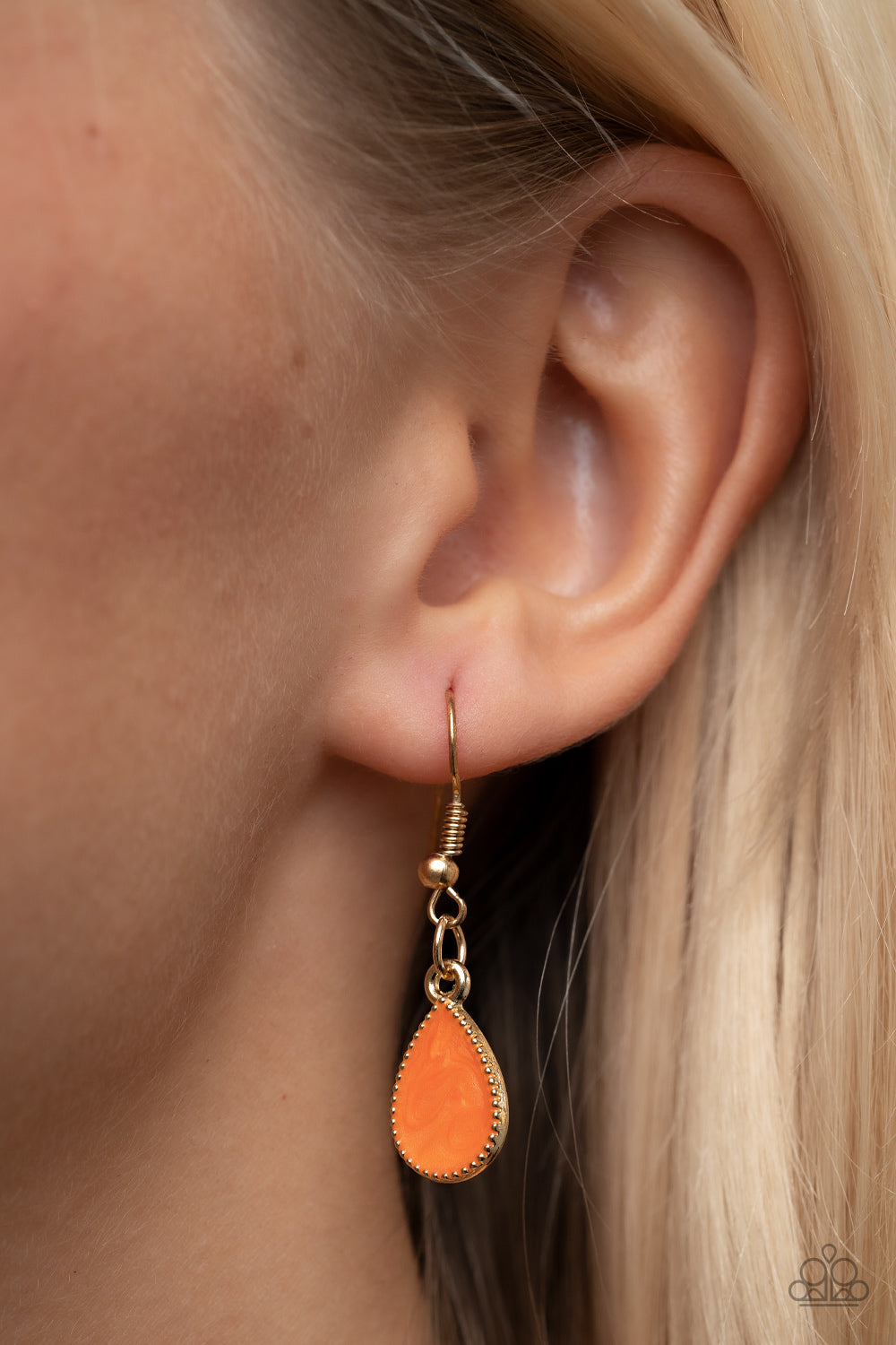 Golden Glimmer - Orange Paparazzi Accessories