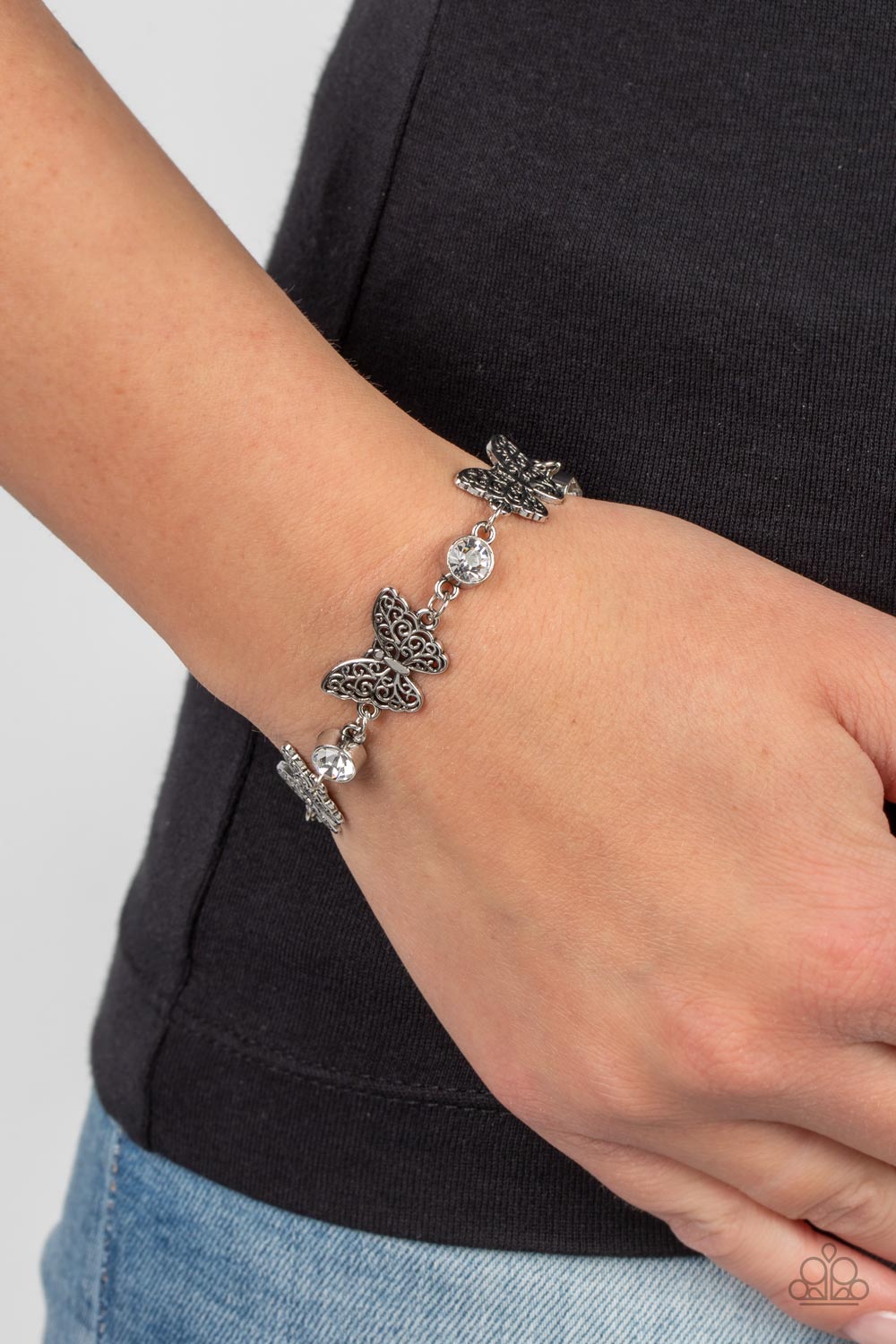 Has a WING to It - White Paparazzi Accessories