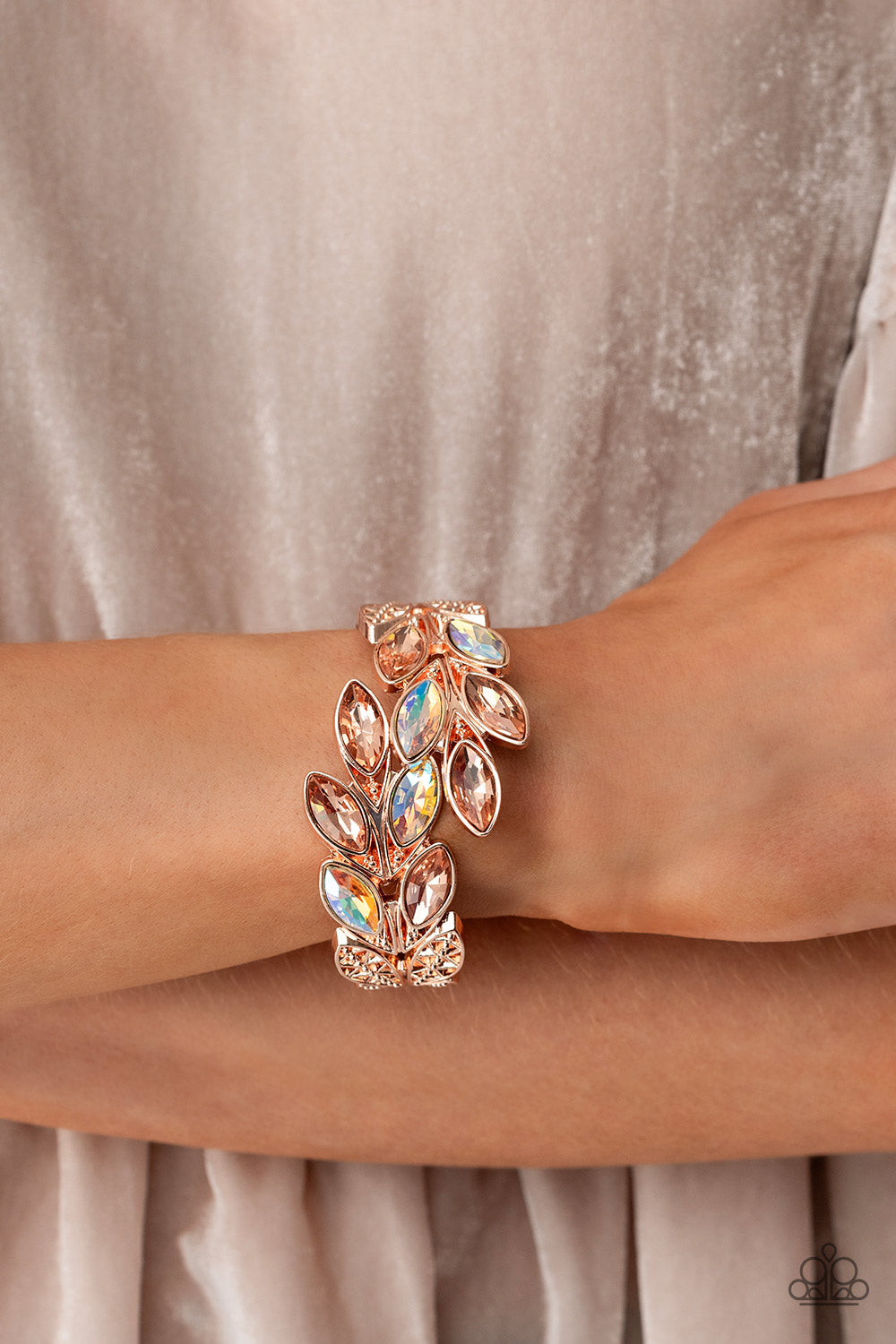 Luminous Laurels - Rose Gold Paparazzi Accessories