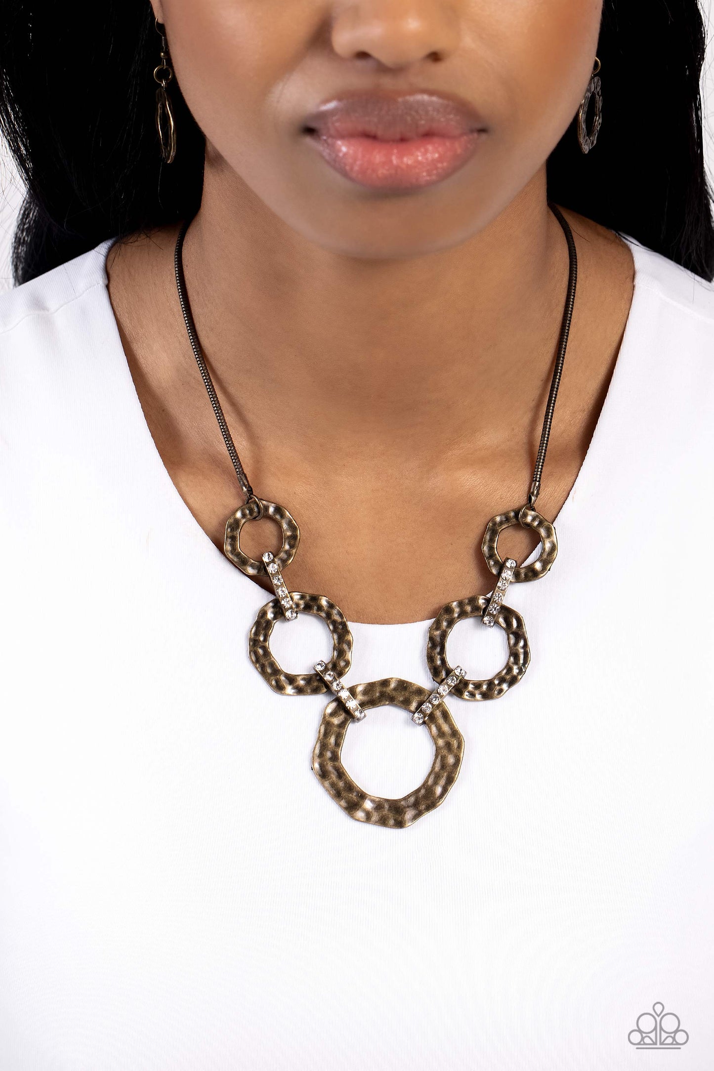 Rounded Redux - Brass Paparazzi Accessories