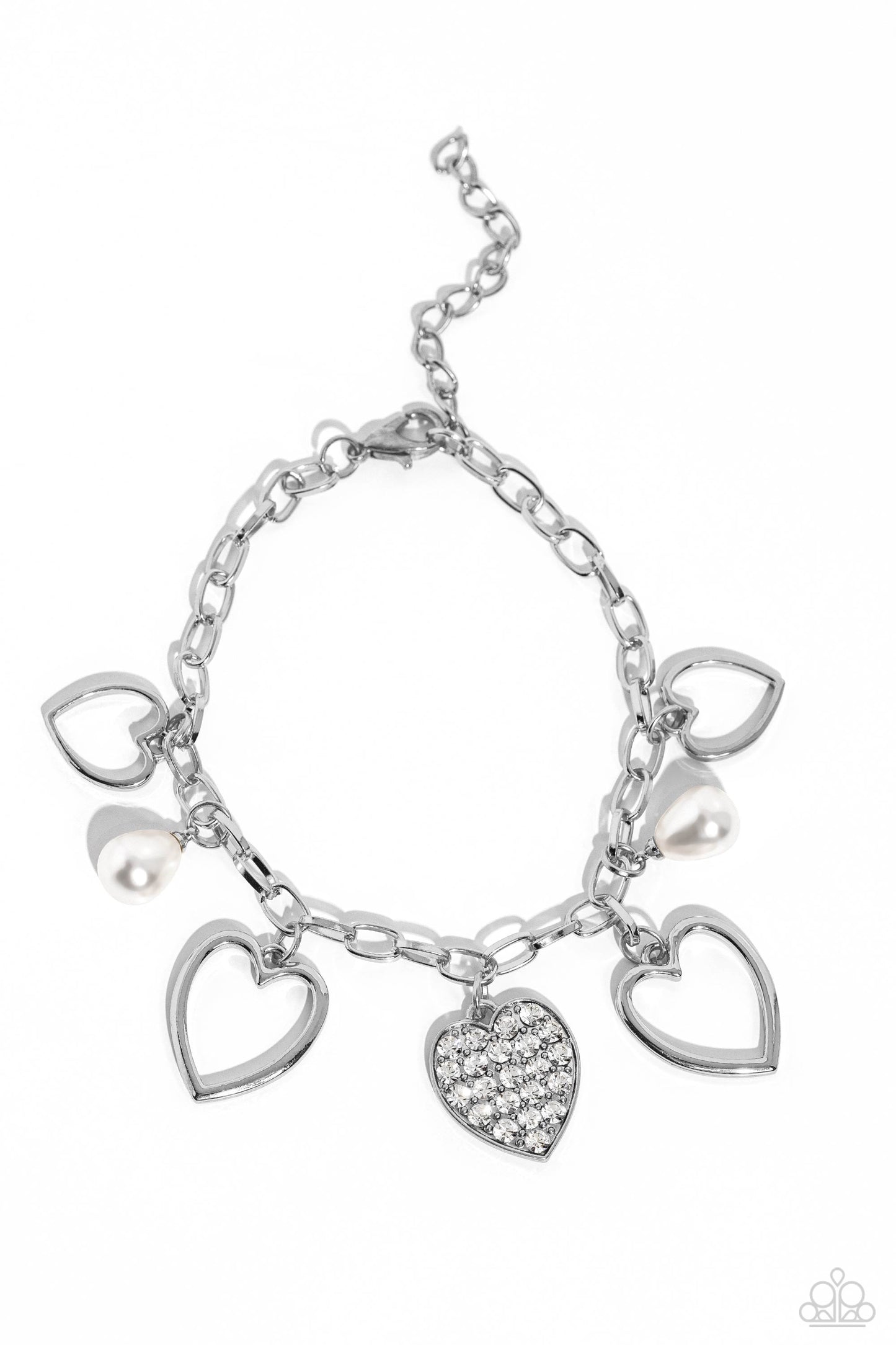 GLOW Your Heart - White Paparazzi Accessories