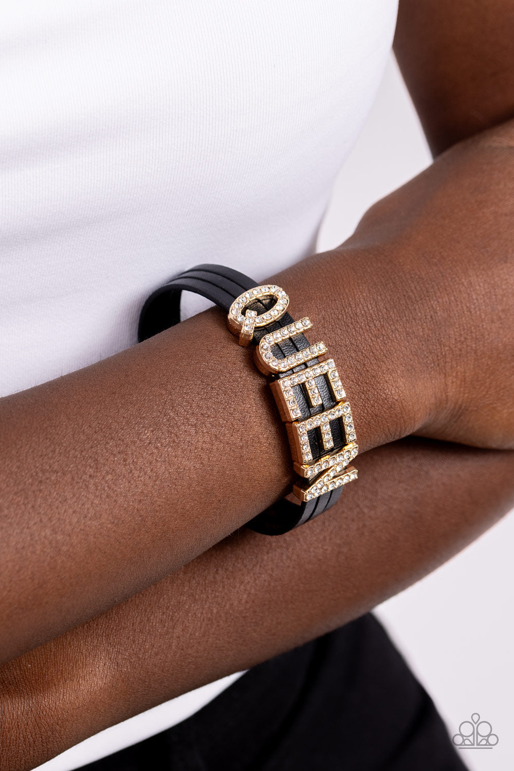 Queen of My Life - Gold Paparazzi Accessories