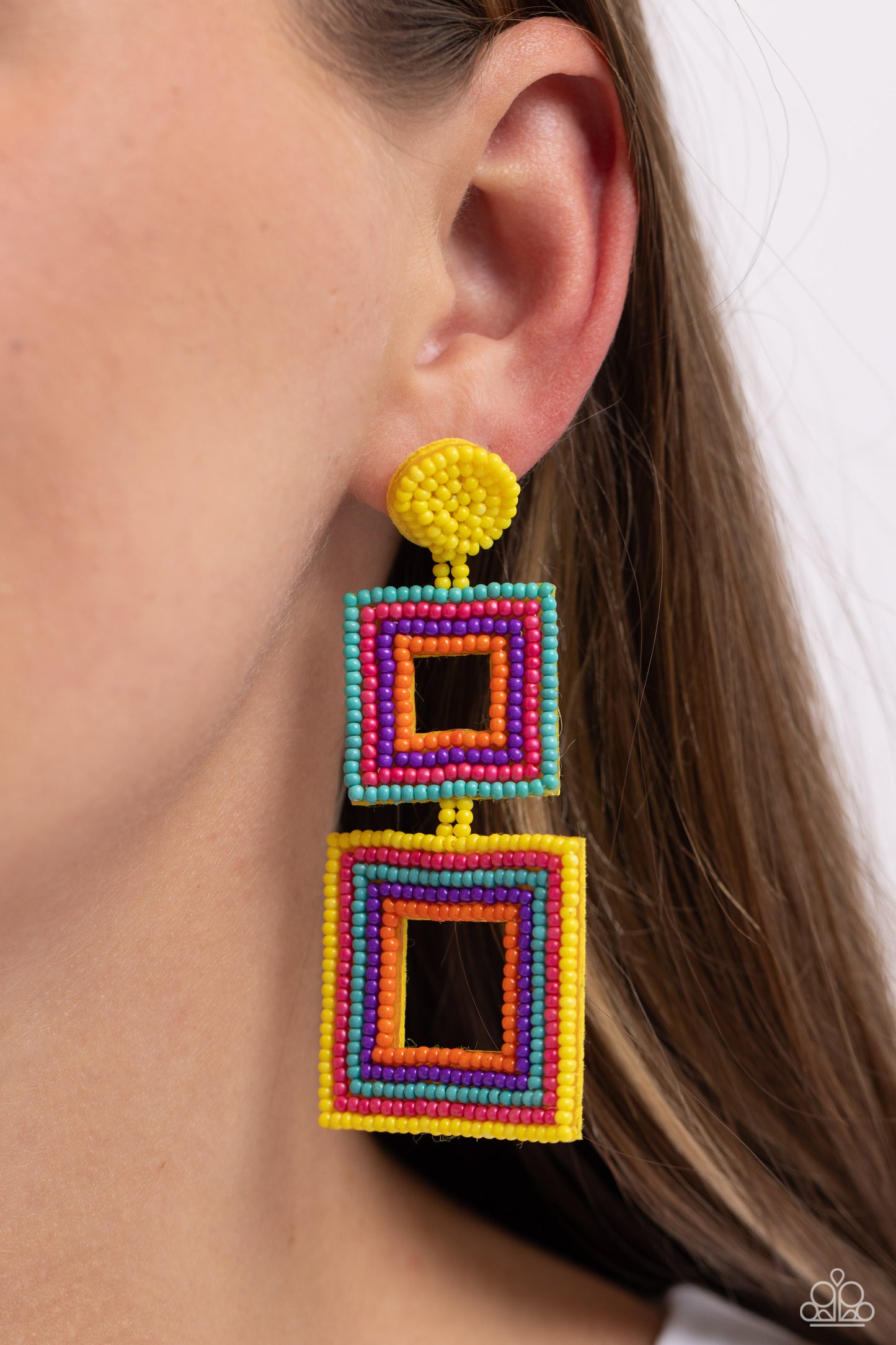 Seize the Squares - Multi Paparazzi Accessories