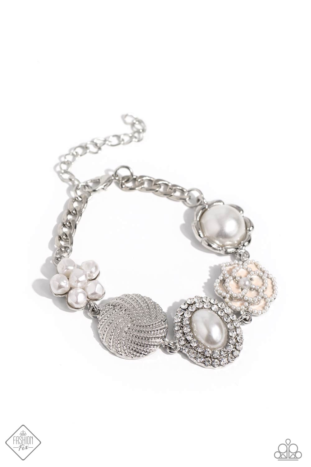 Cultivated Charm - White Paparazzi Accessories