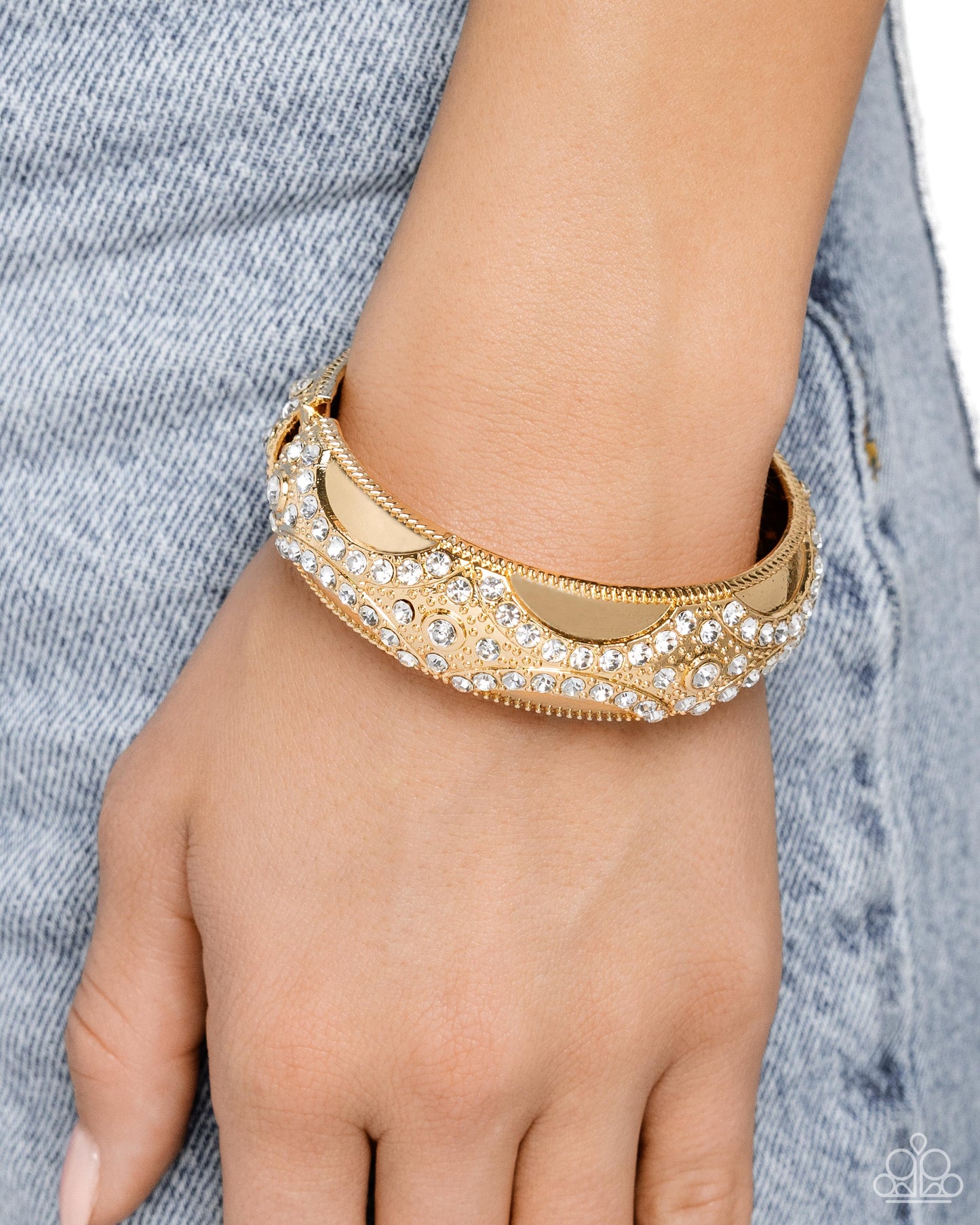 Draped in Decadence - Gold Paparazzi Accessories