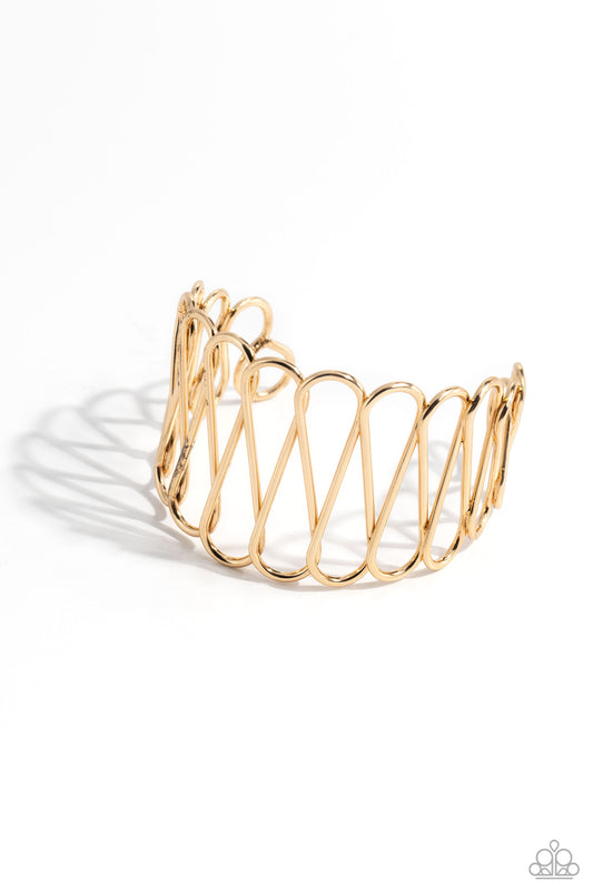 Wickedly Wired - Gold Paparazzi Accessories