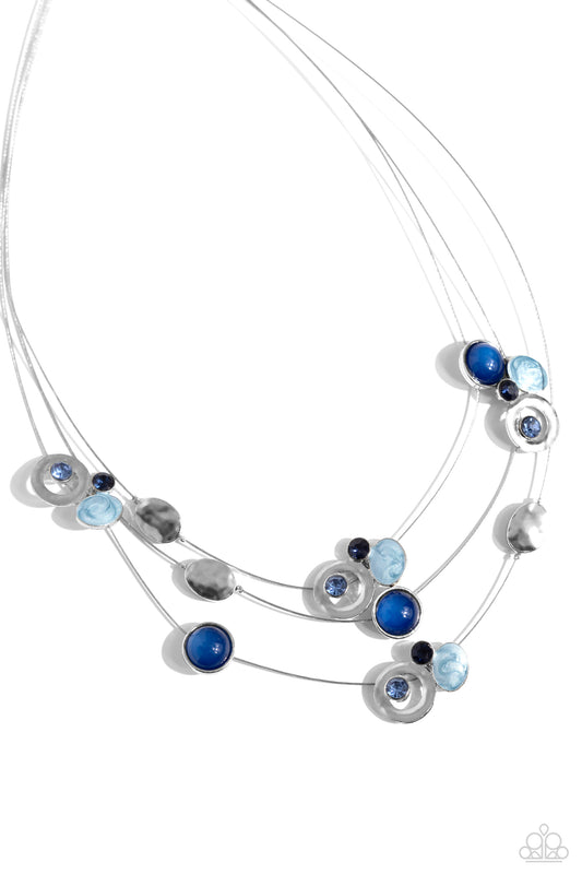 Affectionate Array - Blue Paparazzi Accessories