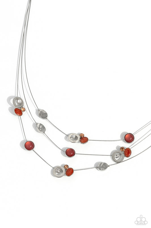 Affectionate Array - Orange Paparazzi Accessories