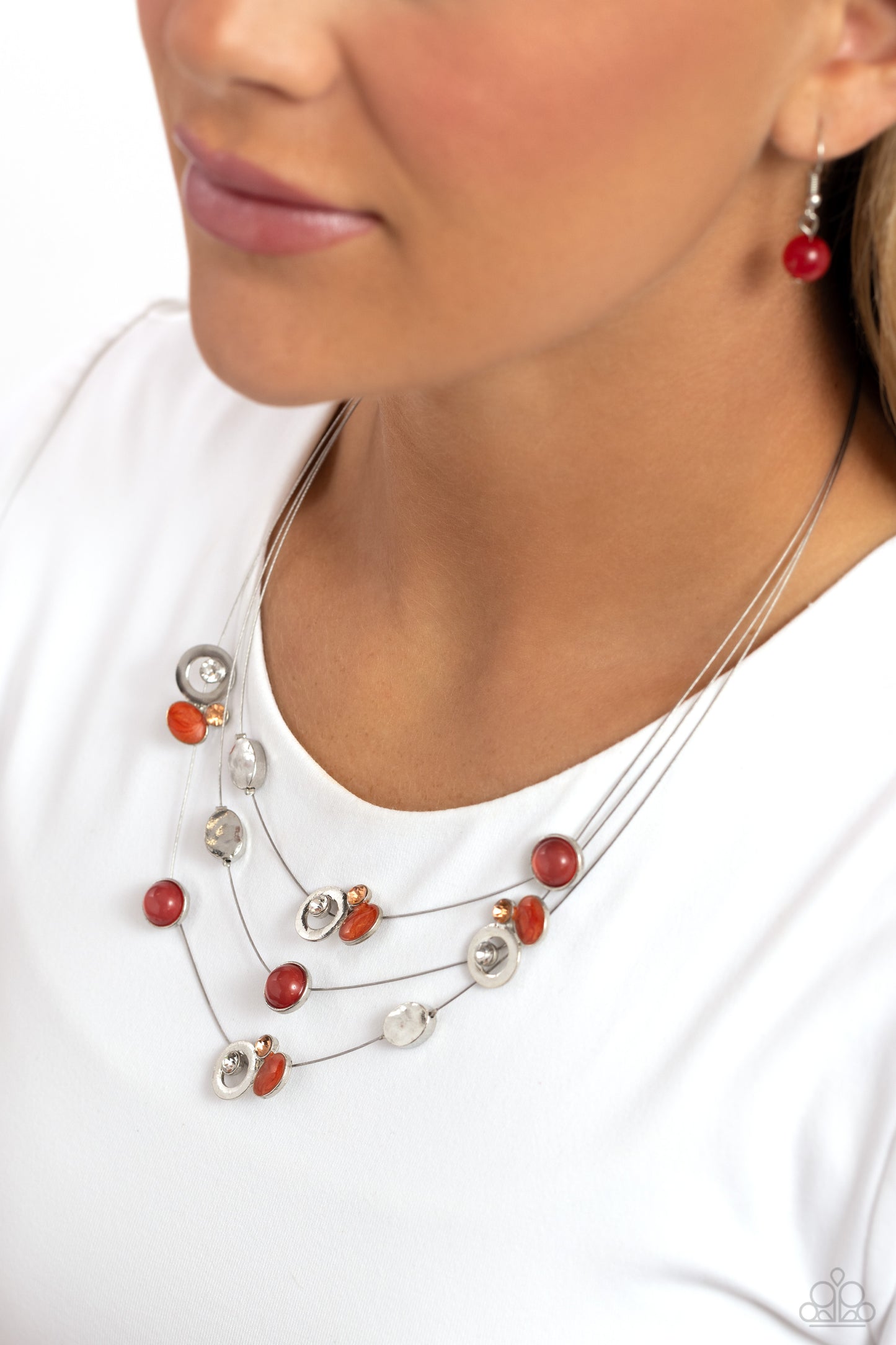 Affectionate Array - Orange Paparazzi Accessories