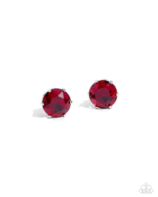 Breathtaking Birthstone - Red Paparazzi Accessories