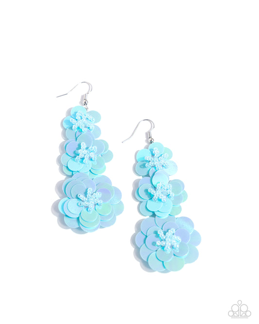 Beaded Bouquet - Blue Paparazzi Accessories
