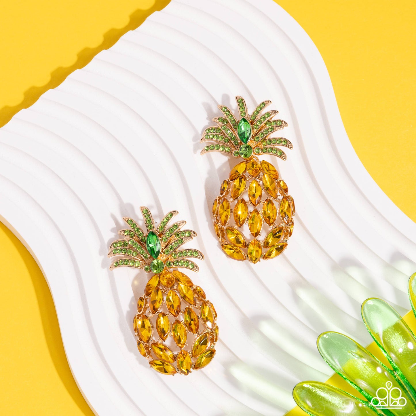 Pineapple Pizzazz - Yellow Paparazzi Accessories