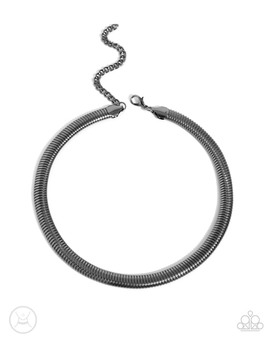 Choker Of The Century - Black Paparazzi Accessories