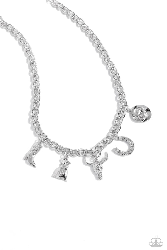 Cowboy Collection - White Paparazzi Accessories