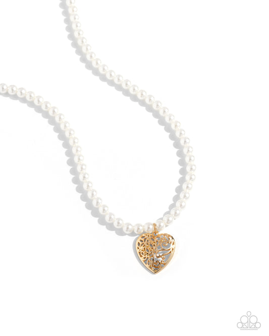 Filigree Infatuation - Gold Paparazzi Accessories