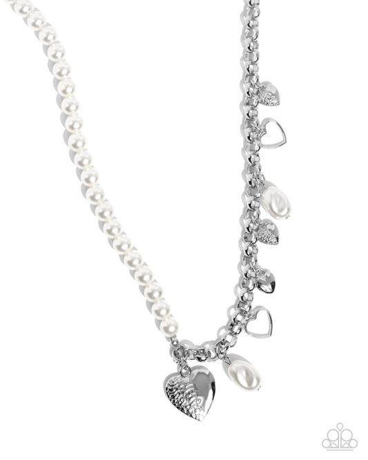 Charming Competitor - White Paparazzi Accessories