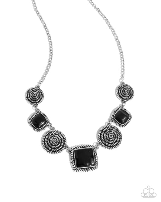 Spiral Sass - Black Paparazzi Accessories