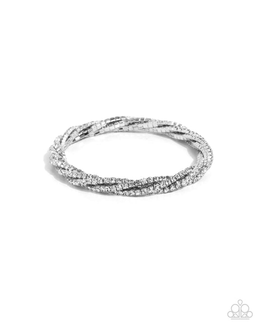 Twisted Triumph - White Paparazzi Accessories