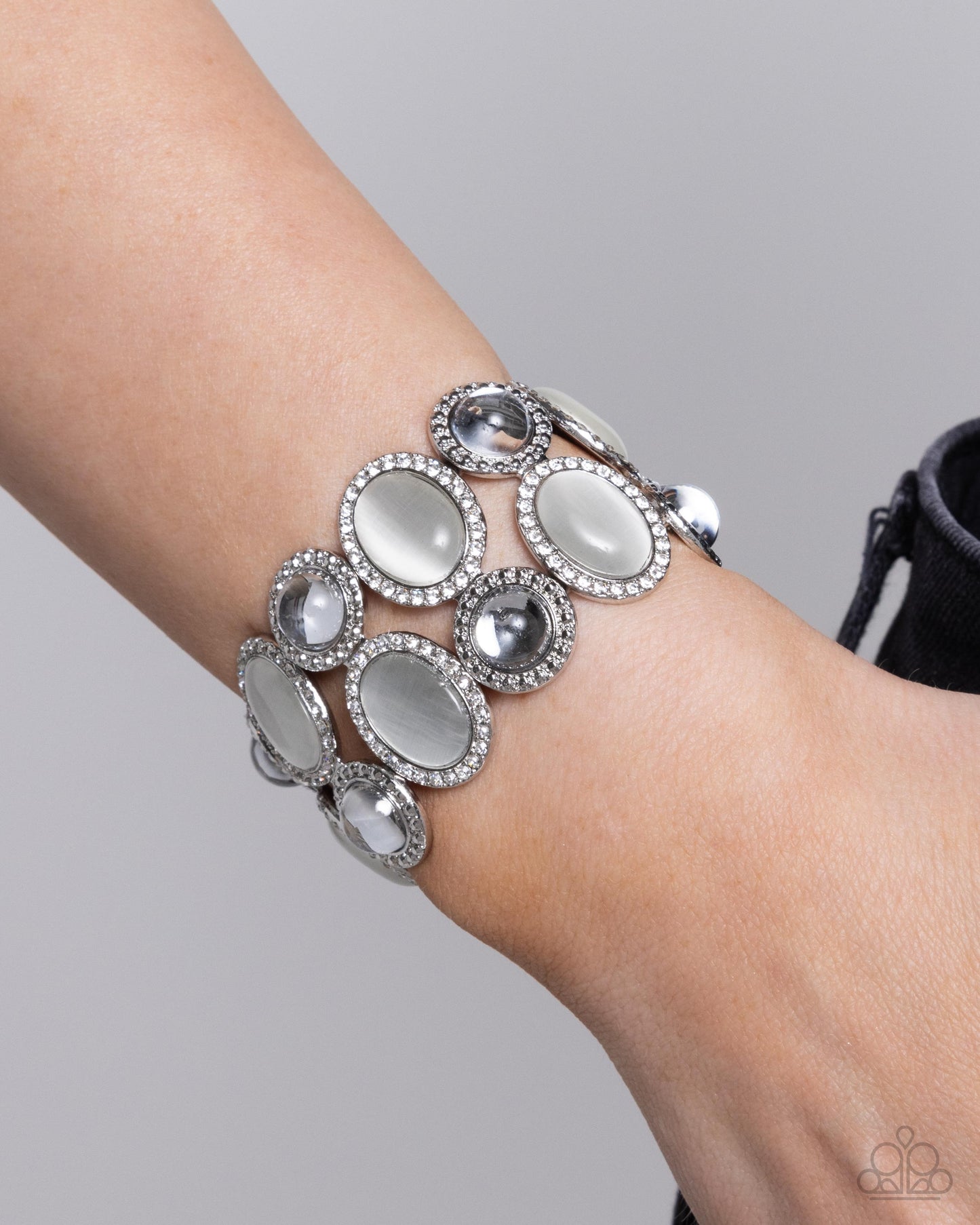 Affixed Appeal - White Paparazzi Accessories