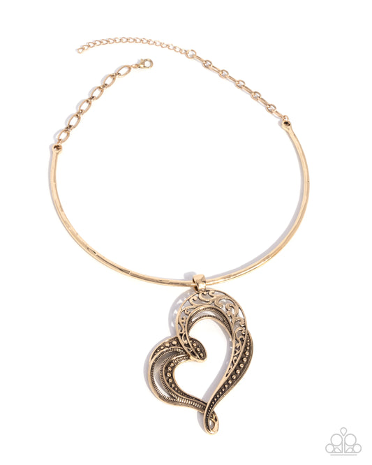 Concentric Courtship - Gold Paparazzi Accessories