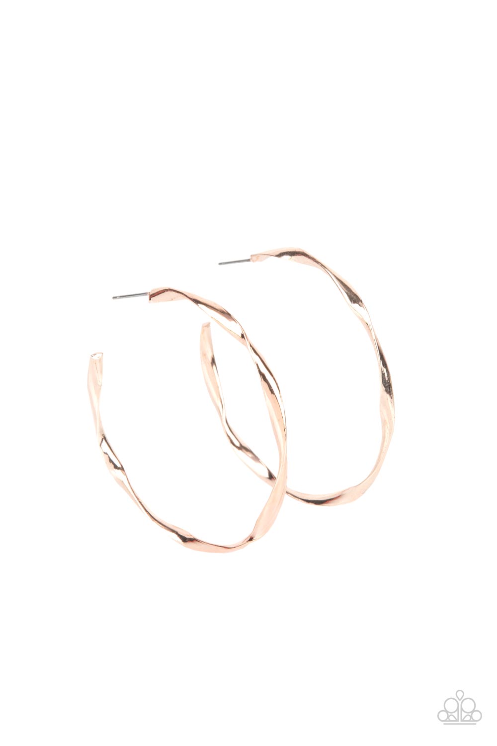 Radiantly Warped - Rose Gold Paparazzi Accessories