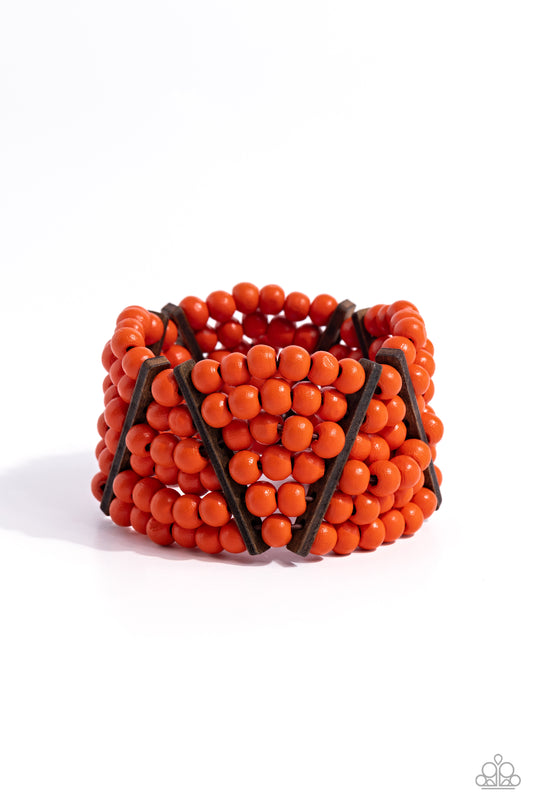 Way Off TROPIC - Orange Paparazzi Accessories