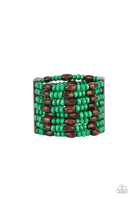 Tropical Nirvana - Green Paparazzi Accessories