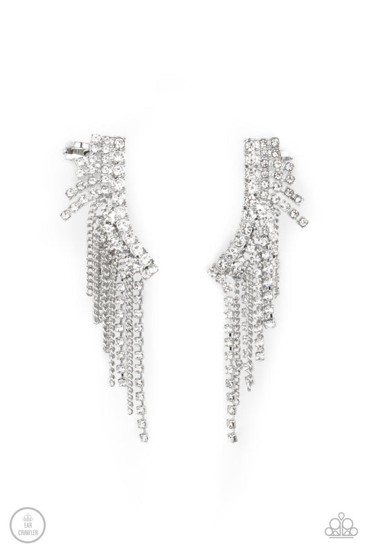 Thunderstruck Sparkle - White Paparazzi Accessories