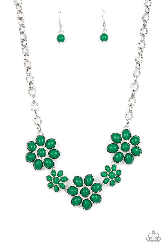 Flamboyantly Flowering - Green Paparazzi Accessories