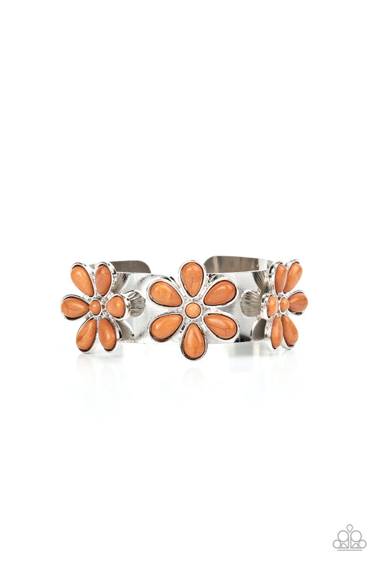 Desert Flower Patch - Brown Paparazzi Accessories