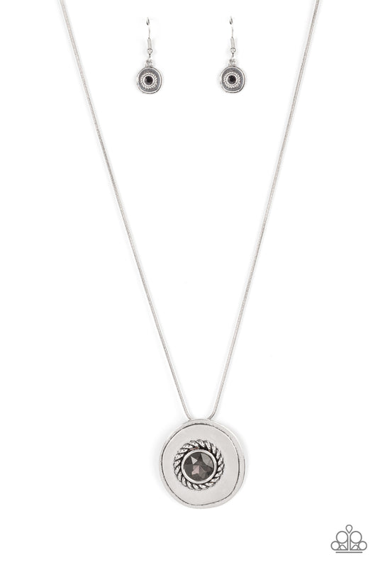 Make Me a MEDALLION-aire - Silver Paparazzi Accessories
