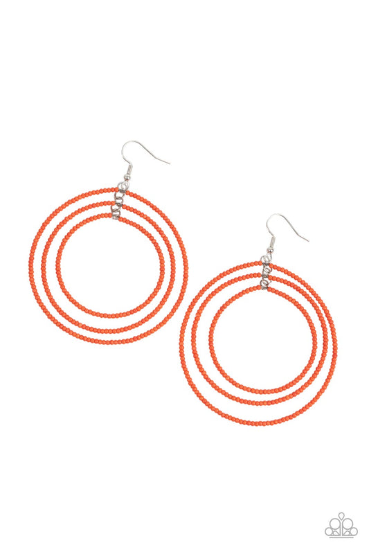 Colorfully Circulating - Orange Paparazzi Accessories