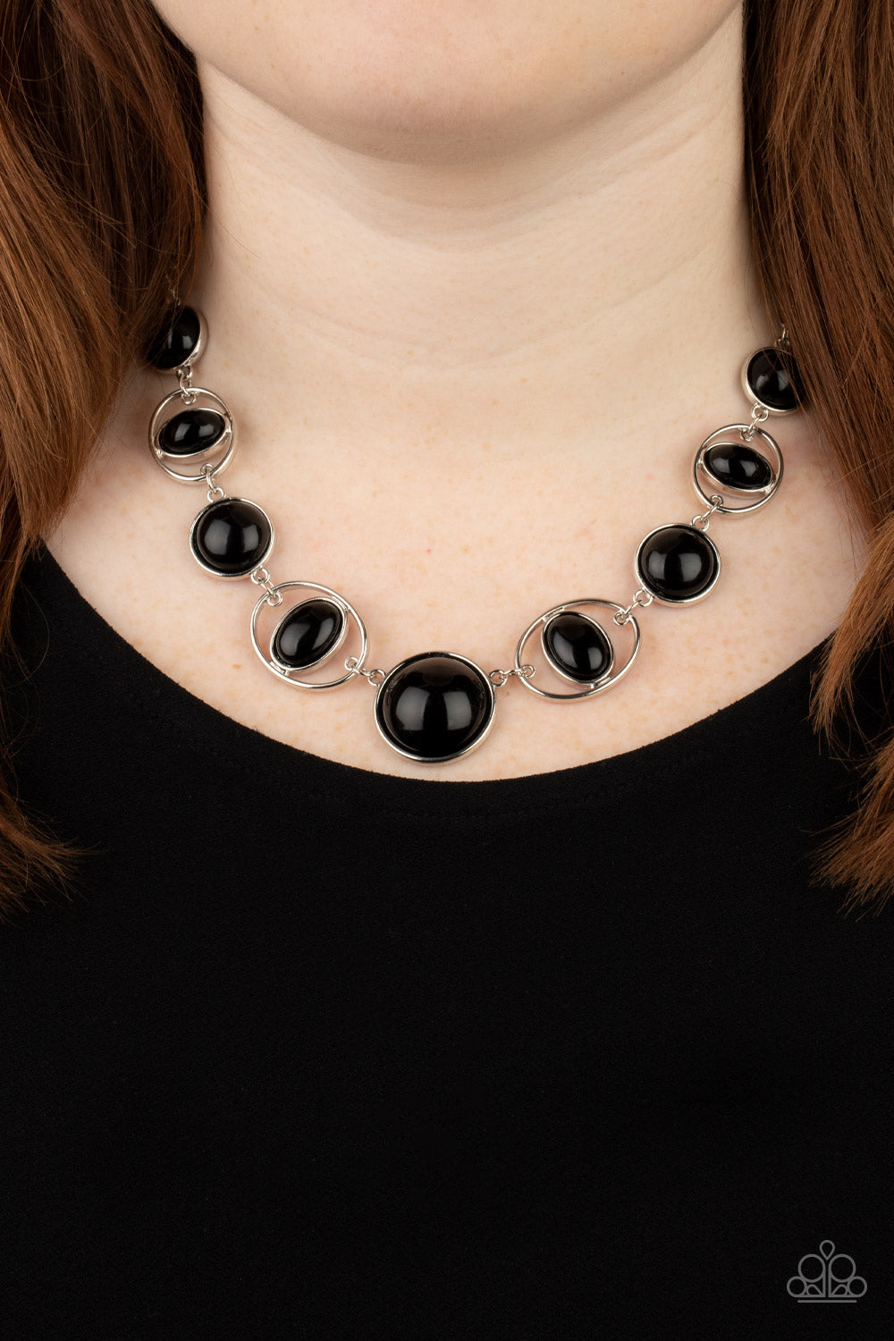 Eye of the BEAD-holder - Black Paparazzi Accessories