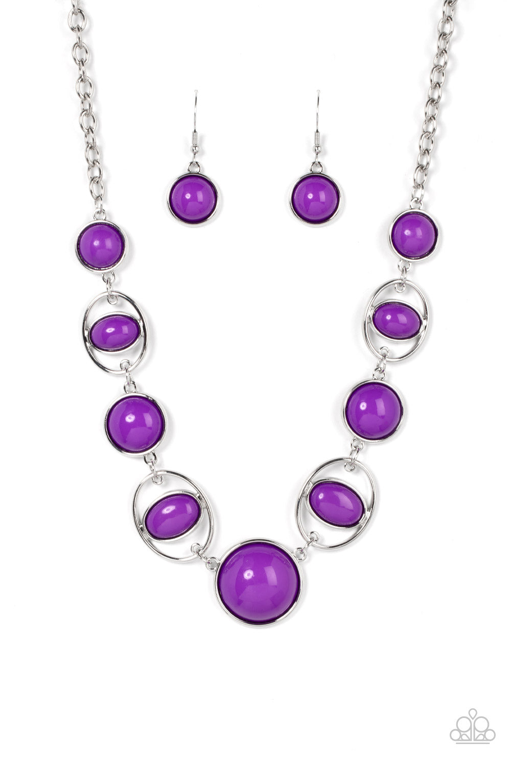 Eye of the BEAD-holder - Purple Paparazzi Accessories