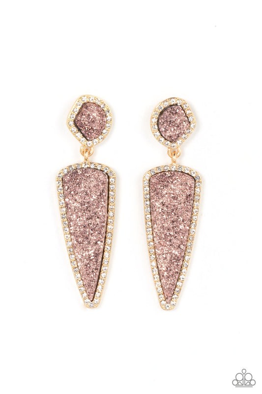 Druzy Desire - Gold Paparazzi Accessories