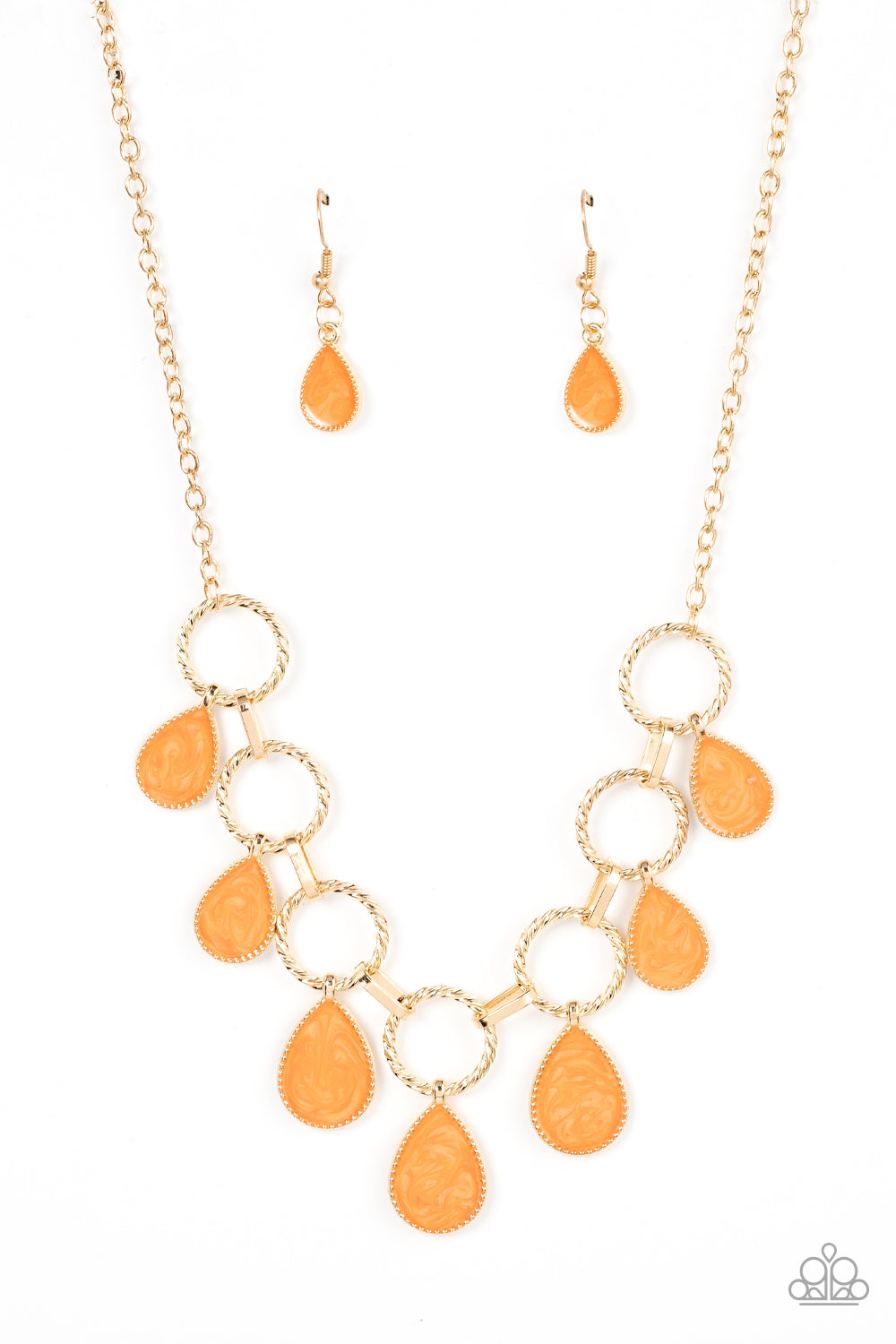 Golden Glimmer - Orange Paparazzi Accessories
