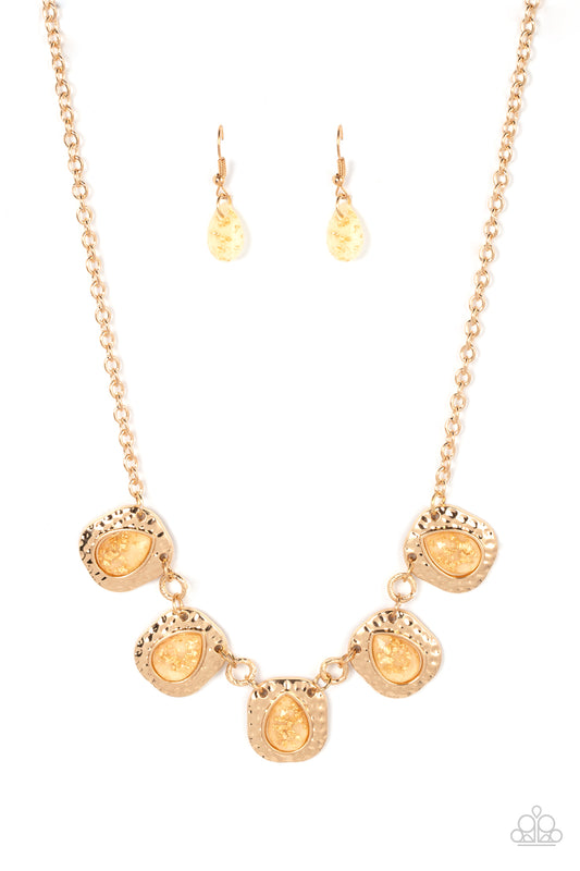 Mayan Masterpiece - Gold Paparazzi Accessories