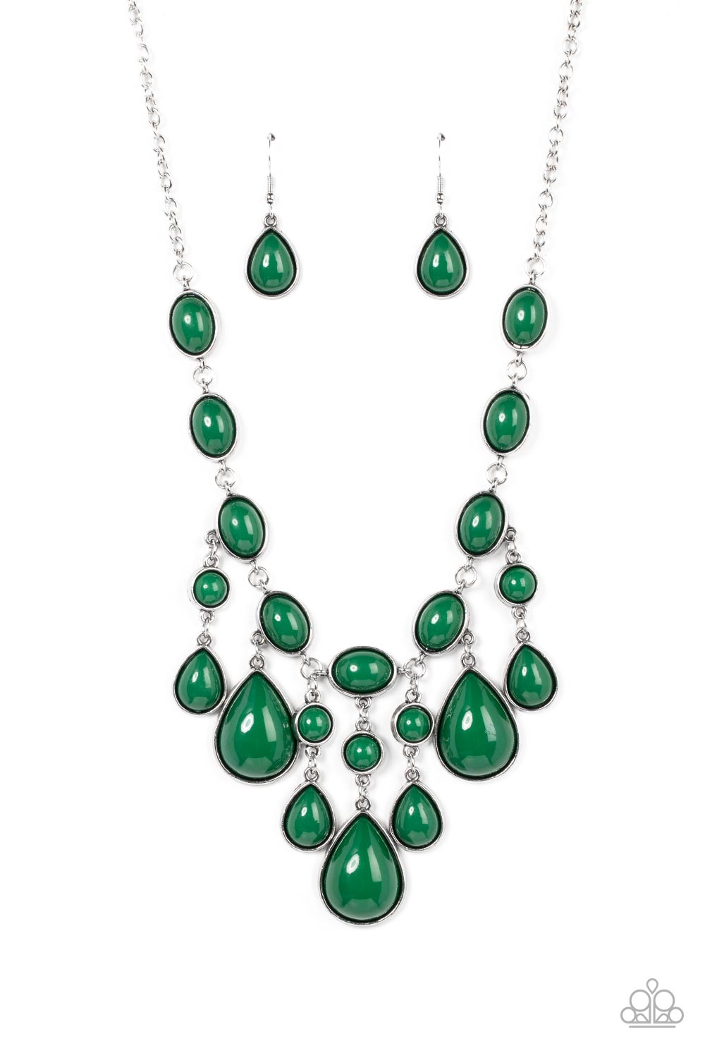 Mediterranean Mystery - Green Paparazzi Accessories