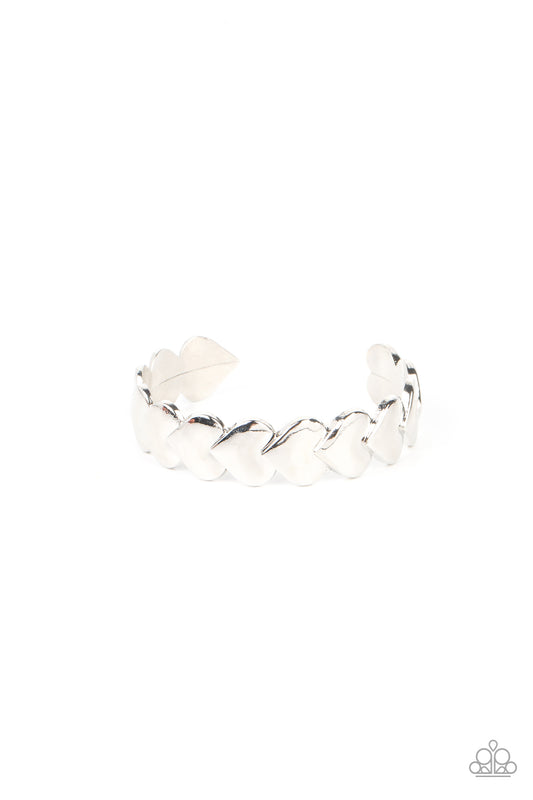 Hearts Galore - Silver Paparazzi Accessories