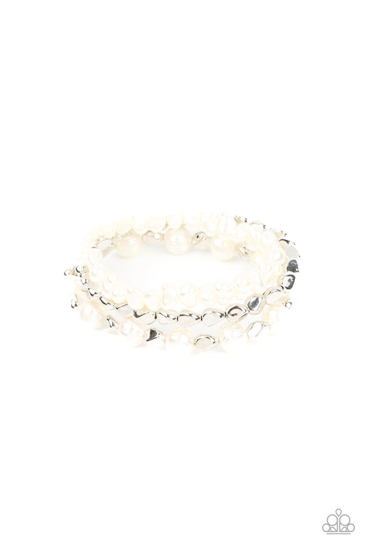 Shoreside Soiree - White Paparazzi Accessories
